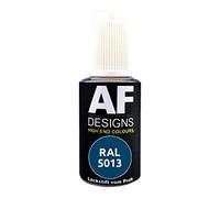 Alex Flittner Designs Stylo de retouche RAL 5013, couleur bleu cobalt brillant, 20 ml, peinture acrylique, compatible avec bois, métal, meubles de salle de bain