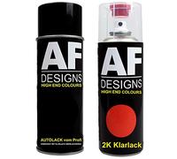Alex Flittner Designs Vernis Voiture Pulvérisation Kit pour Mercedes 9178 Noir Obsidienne Métallique 2K Vernis Transparent Basislack Aérosol Spray 2x400ml