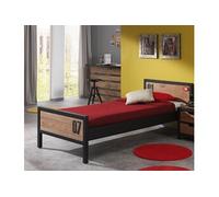 Vipack Lit simple ALEX 90x200 cm pin massif, sommier à 13 lattes