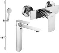 Alexa SET mitigeur lavabo + douche avec accessoires DS40, chromé (71214DS40-00)