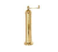 Alexander Home Moulin à sel grec original en laiton 22,9 cm - Moulin à sel manuel européen rechargeable