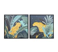 Alexandra house living Lot de 2 Tableaux Tigre - 60 x 60 cm
