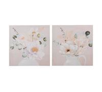 Alexandra house living Lot de 2 toiles fleuries - 3 x 3 x 60 cm