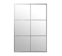 Alexandra House Living Miroir Mural argenté en métal avec fenêtre 6 x 113 x 77 cm