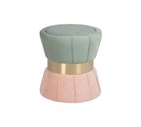 Alexandra house living Pouf velours - Rose