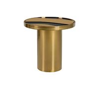 Alexandra house living Table d'appoint inox - or et noir