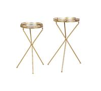 Alexandra house living Tables d'appoint métal miroir - Or