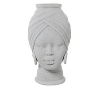 Alexandra House Living Vase Blanc céramique Africaine 18 x 18 x 29 cm