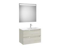 Aleyda Pack 2 Tiroirs Lavabo À Droite 800 Mm Bois Blanchi - ROCA A851835525