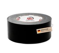 Alfa Adhésif Façade UV-Black Étanchéité au Vent - 50 mm x 25 m - 1 pièce | Film flexible noir pour membrane de façade, résistant aux intempéries, idéal pour raccords extérieurs et étanchéité durable