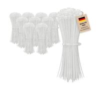 Alfa Collier colson nylon transparent - 200 x 4,8 mm - 1000 pièces | En nylon industriel robuste, rilsan autobloquant résistant de -40 à +105 °C, idéal pour organisation et chantiers.