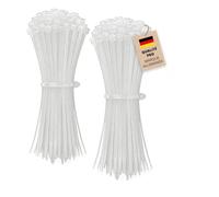 Alfa Collier colson nylon transparent - 98 x 2,5 mm - 200 pièces | En nylon industriel robuste, rilsan autobloquant résistant de -40 à +105 °C, idéal pour organisation et chantiers.