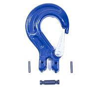Alfa Logistik Chaîne de suspension à 1 brin de 8 mm x 3 m avec crochet de raccourcissement et crochet à tête de fourche - Chaîne de butée haute résistance - Chaîne galvanisée, raccourcissable, classe