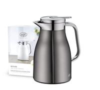 Alfi – Carafe isotherme Skyline – 650 ml – Acier inox, insert verre, poignée ergonomique – Gris