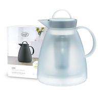 alfi Pichet isotherme Dan Tea 1 L – intérieur verre trempé, filtre à thé intégré – Blanc