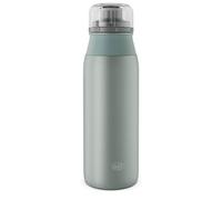 alfi ELEMET BOTTLE Gourde 600 ml, vert mat, légère, en acier inoxydable, entièrement étanche, avec bouchon à vis, pour boissons gazeuses, petite, passe au lave-vaisselle, sans BPA