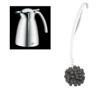 alfi GUSTO TT Isolierkanne stainless steel mat Edelstahl – Vorteilsset mit Reinigungsbürste CLEAN FIX 30 cm | HAN 3527205040 | EAN 4002458486791
