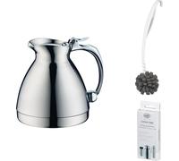 alfi HOTELLO Isolierkanne stainless steel polished – Vorteilsset mit Reinigungsbürste CLEAN FIX 30 cm + CLEAN TABS (20 Stück) | HAN 557000030 | EAN 4002458418044