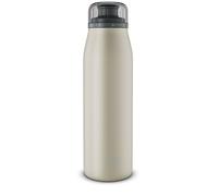 alfi ISO BOTTLE Bouteille isotherme, 500 ml, beige, en acier inoxydable, bouchon à vis absolument étanche, garde au chaud pendant 12 heures, au froid pendant 24 heures, pour boissons gazeuses, sans