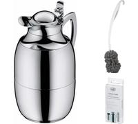 alfi JUWEL Isolierkanne chrome plated – Vorteilsset mit Reinigungsbürste CLEAN FIX 40 cm | HAN 1918000100 | EAN 4002458520648