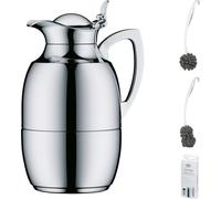alfi JUWEL TT Isolierkanne chrome plated – Vorteilsset mit Reinigungsbürste CLEAN FIX 30 cm | HAN 1918777100 | EAN 4002458534317