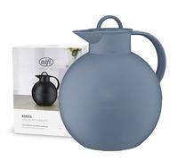 alfi KUGEL 0,94 l, vintage indigo mat, pichet isotherme en plastique avec avec intérieur hygiénique en verre trempé, bouchon vissé, pièce de designer, idéal comme cafetière, théière, sans BPA