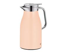 alfi SKYLINE 1,0 l, abricot pastel, pichet isotherme en acier inoxydable avec insert en verre trempé hygiénique, bouchon à vis avec bouton poussoir confortable, poignée ergonomique, idéale comme