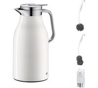 alfi SKYLINE Isolierkanne 1,5l coconut white mat – Vorteilsset mit Reinigungsbürste CLEAN FIX 30 cm | HAN 1321211150 | EAN 4002458517594