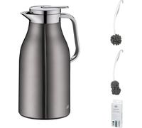 alfi SKYLINE Isolierkanne 1,5l cool grey mat – Vorteilsset mit Reinigungsbürste CLEAN FIX 30 cm | HAN 1321234150 | EAN 4002458517600