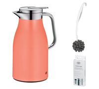 alfi SKYLINE Isolierkanne deep apricot mat – Vorteilsset mit Reinigungsbürste CLEAN FIX 30 cm + CLEAN TABS (20 Stück) | HAN 1321393100 | EAN 4002458534751
