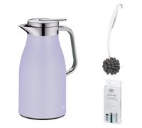 alfi SKYLINE Isolierkanne lavender mat – Vorteilsset mit Reinigungsbürste CLEAN FIX 30 cm + CLEAN TABS (20 Stück) | HAN 1321381100 | EAN 4002458520761