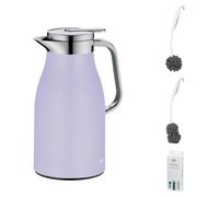 alfi SKYLINE Isolierkanne lavender mat – Vorteilsset mit Reinigungsbürste CLEAN FIX 30 cm | HAN 1321381100 | EAN 4002458520761