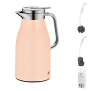 alfi SKYLINE Isolierkanne pastel apricot mat – Vorteilsset mit Reinigungsbürste CLEAN FIX 30 cm | HAN 1321392100 | EAN 4002458534744