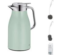 alfi SKYLINE Isolierkanne pastel mint mat – Vorteilsset mit Reinigungsbürste CLEAN FIX 30 cm | HAN 1321354100 | EAN 4002458523212