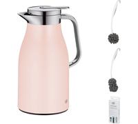 alfi SKYLINE Isolierkanne pastel rose mat – Vorteilsset mit Reinigungsbürste CLEAN FIX 30 cm | HAN 1321373100 | EAN 4002458523182