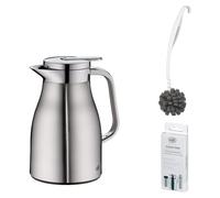 alfi SKYLINE Isolierkanne stainless steel mat – Vorteilsset mit Reinigungsbürste CLEAN FIX 30 cm + CLEAN TABS (20 Stück) | HAN 1322205065 | EAN 4002458517648