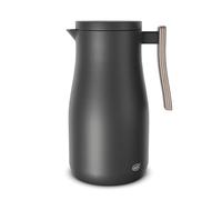 alfi STUDIO ALLURE 1,0 l, noir mat avec éléments en bois, verseuse isotherme en acier inoxydable à double paroi, thermos garde au chaud pendant 12 heures, au froid pendant 24 heures, fermeture à vis