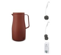 alfi STUDIO TEA Isolierkanne spicy red – Vorteilsset mit Reinigungsbürste CLEAN FIX 30 cm | HAN 1497301100 | EAN 4002458534546