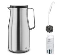 alfi STUDIO TT Isolierkanne stainless steel mat – Vorteilsset mit Reinigungsbürste CLEAN FIX 30 cm + CLEAN TABS (20 Stück) | HAN 1297205150 | EAN 4002458489686