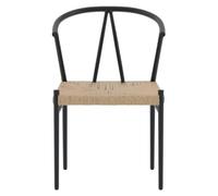 Alfons chaise de jardin noir.