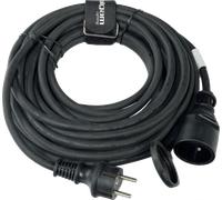 ALGAMLIGHT Rallonge électrique extérieure IP44 10 m - Noir - CE - 3x1,5 mm²