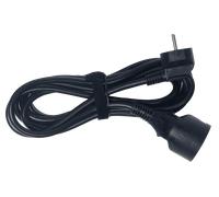ALGAMLIGHT Rallonge électrique standard 3 m noir PVC H05VV-F 3G1,5 mm² prise CE