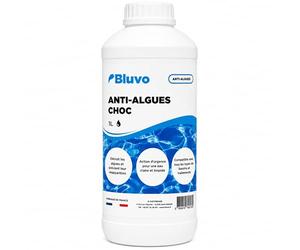 Algicide Anti-Algues Choc Piscine 1L | Rattrapage Eau Verte & Eaux Troubles | Double Action Préventive & Curative | Stop Algues pour Piscine et Spa