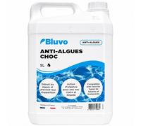 Algicide Anti-Algues Choc Piscine 5L | Rattrapage Eau Verte & Eaux Troubles | Double Action Préventive & Curative | Stop Algues pour Piscine et Spa
