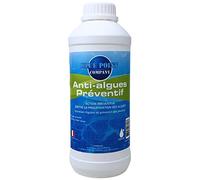 Algicide Anti-Algues Piscine, rattrapage Eau Verte │Anti Eau Verte/Trouble, Traitement Anti-algues │Produit Double Action Contre la Formation des algues (1L)