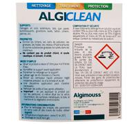 ALGICLEAN - 5 LITRES - Nettoyant dallages et sols ciment - concentré à diluer ALGIMOUSS - 046002