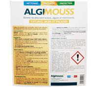 ALGIMOUSS - 5 LITRES - Traitement curatif et préventif toitures, murs et façades ALGIMOUSS - 001003