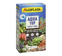 ALGOFLASH AQUA TOP Engrais Jardin, 1,5 kg - riche en potassium pour jardin et potager - renforce la résistance à la sécheresse, utilisation universelle, granulés diffusion longue durée