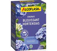 ALGOFLASH Engrais Bleuissant Hortensias Action prolongée, 800 g | Engrais solide à action prolongée, riche en oligo-éléments pour une couleur bleue intense.