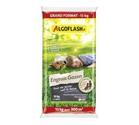 Algoflash Engrais Gazon, Grand Format, Utilisable en Agriculture Biologique - 15 kg